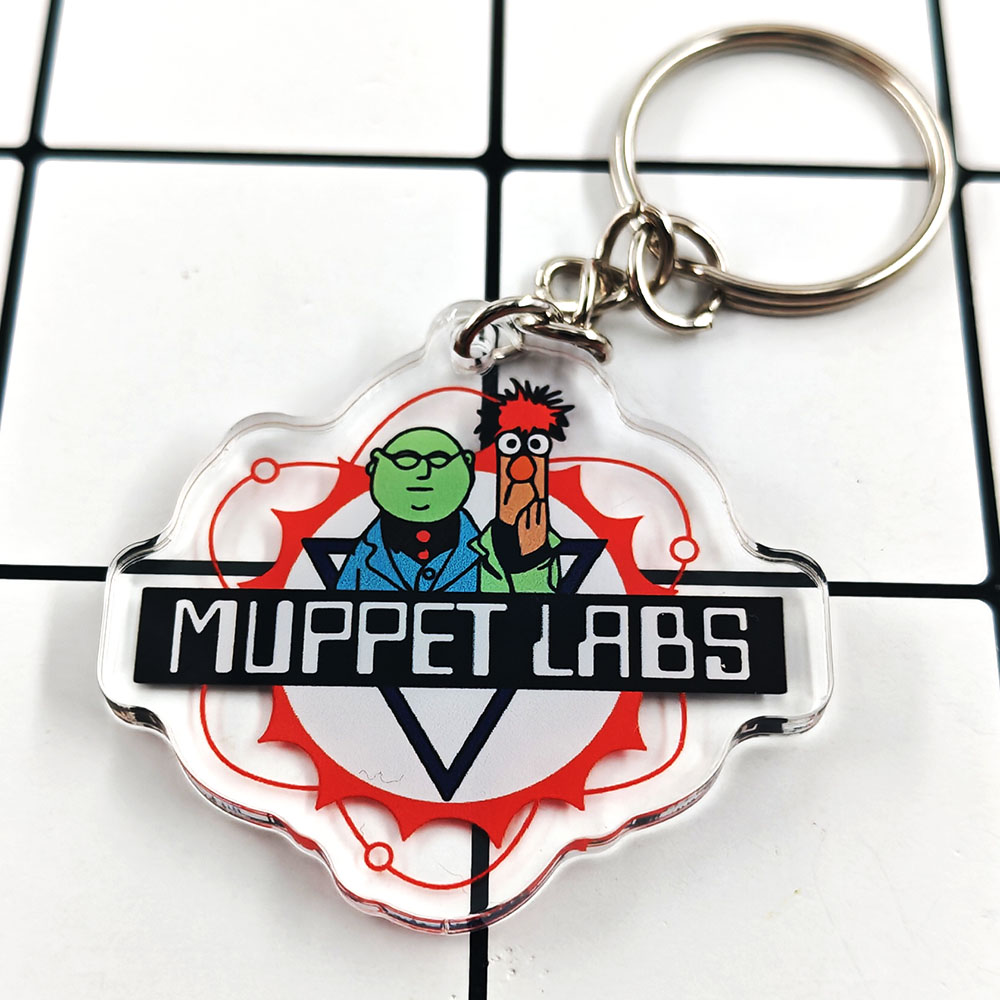 Science Bob - Portachiavi in Plastica Trasparente Muppet Labs,