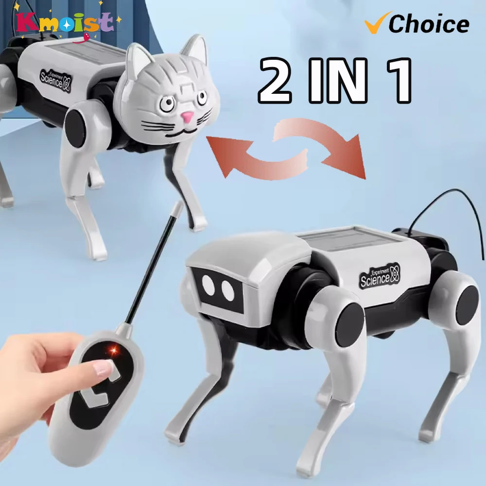 Science Project Robot - Solar Rc Robot Dog Giocattolo per