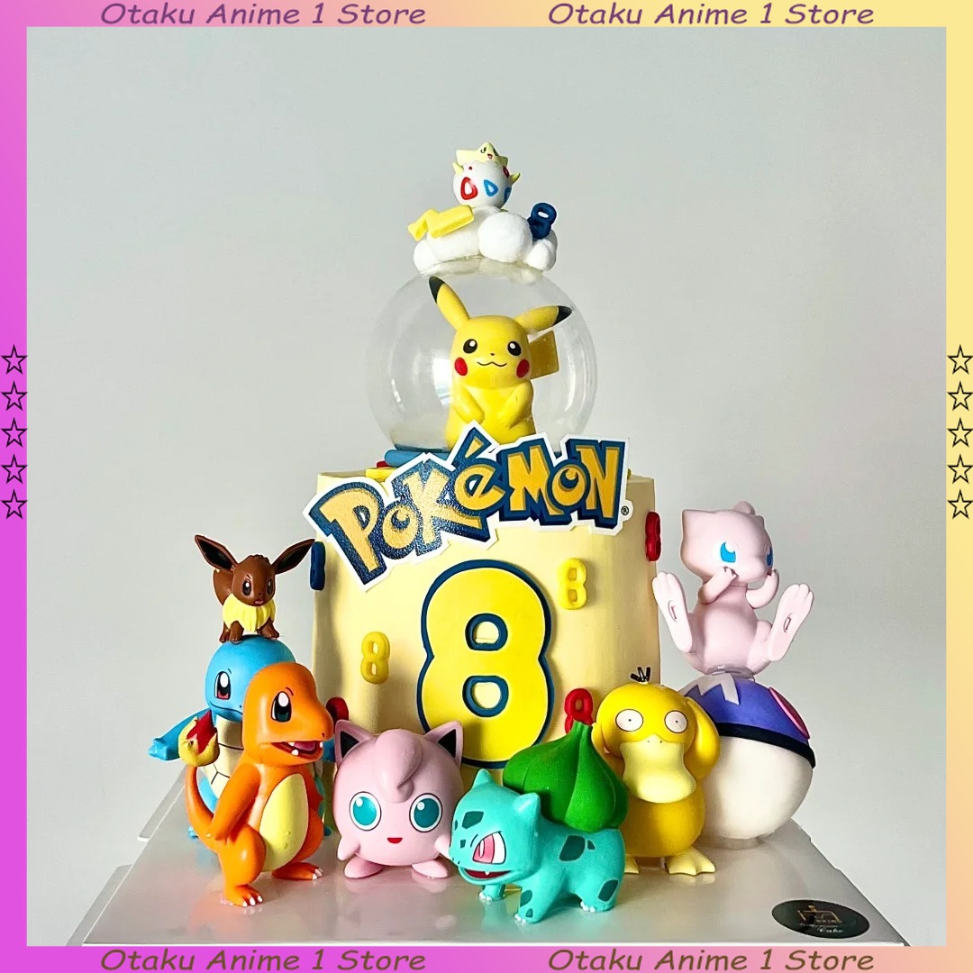 Science Of Happiness - 13 PZ/SET Pikachu Cake Topper Decorazione