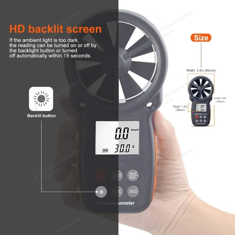 Anemometro Digitale BT-100 Por - Anemometer Wind Speed recensione e prezzo