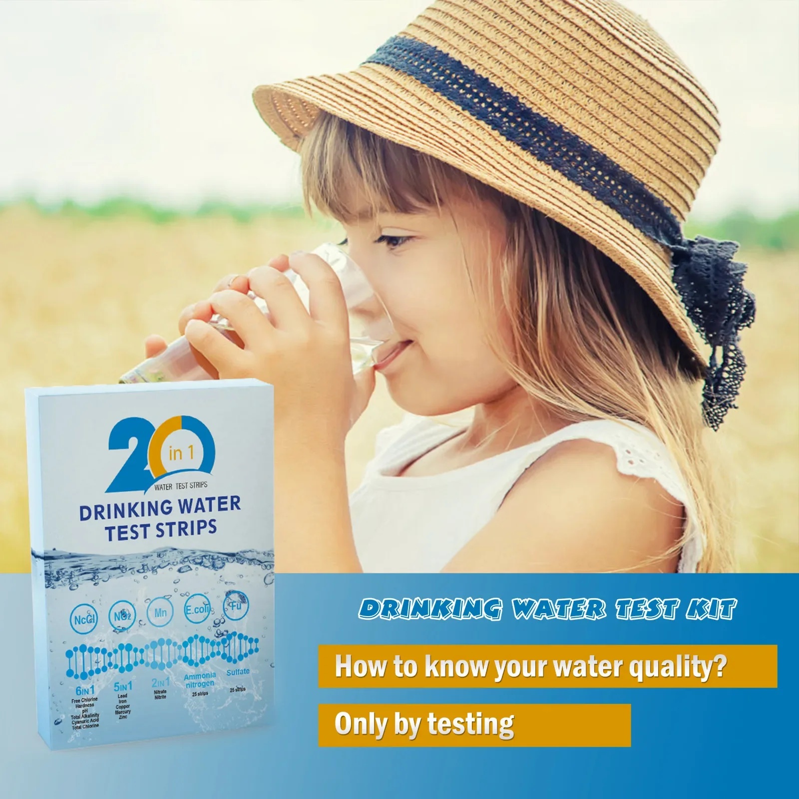 YAGO Kit di Test dell'Acqua 20 - Water Testing Kit recensione e prezzo